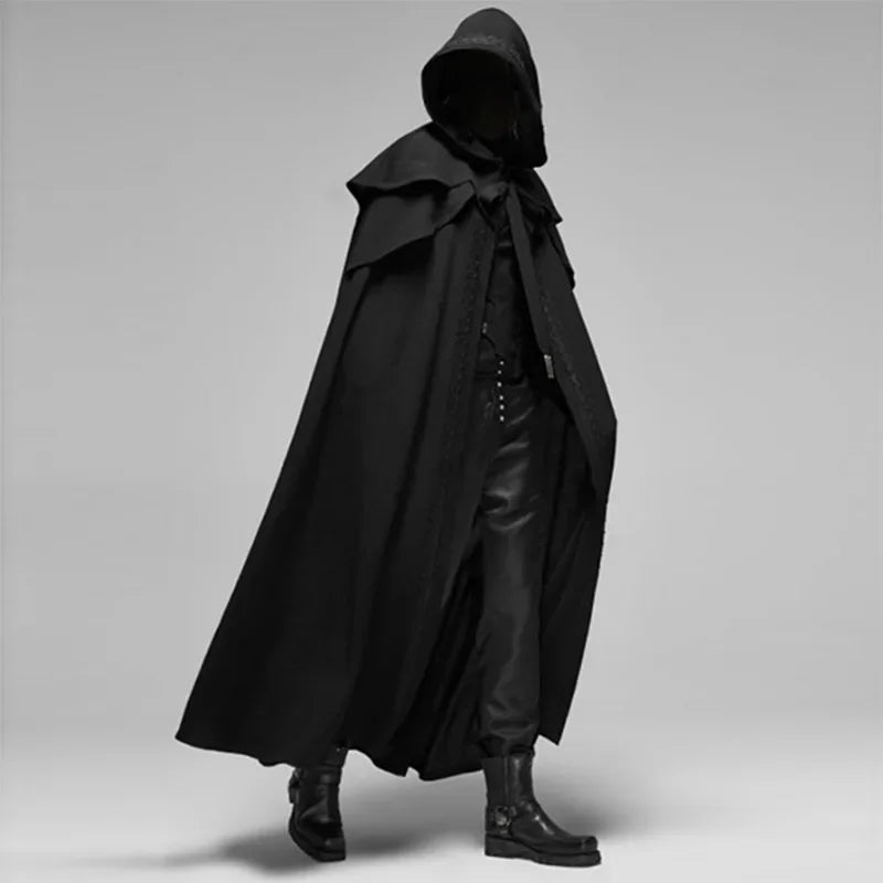 Medieval Gothic Hooded Cloak Cape