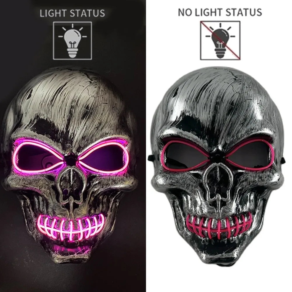 Luminous Ghost Skull Cosplay Mask