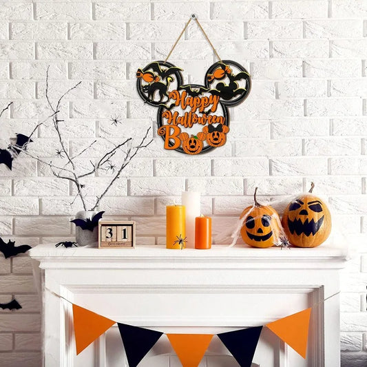 Halloween Wooden Door Sign