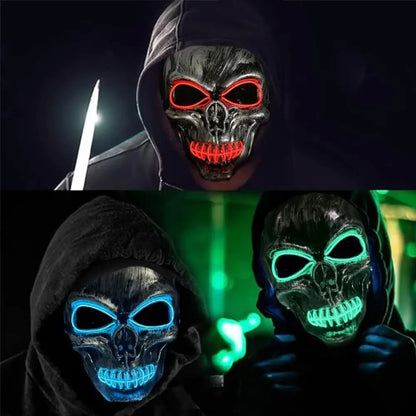 Luminous Ghost Skull Cosplay Mask