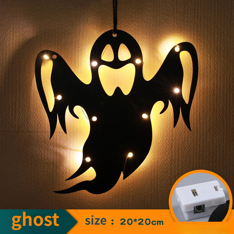 Halloween LED Hanging Castle and Ghost Lights