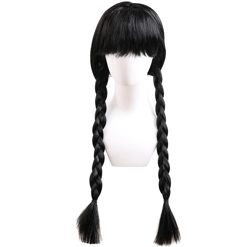 Girls Gothic Wednesday Addams Party Dress