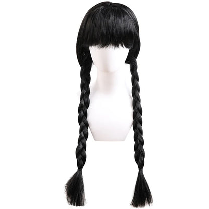 Girls Gothic Wednesday Addams Party Dress