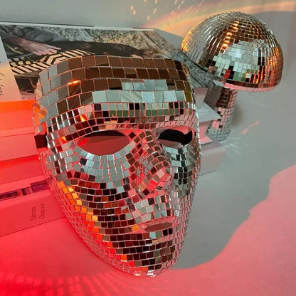 Disco Ball Mirror Face Mask