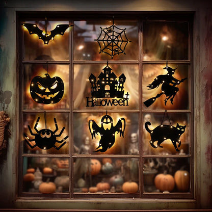 Halloween LED Hanging Castle and Ghost Lights